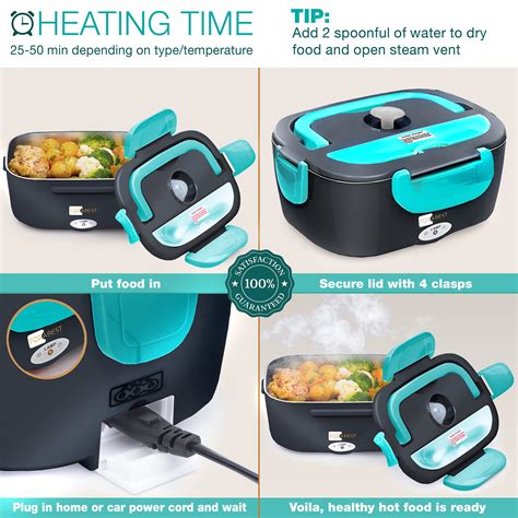 forabest electric lunch box review|portable microwave lunch box.